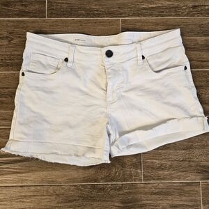 Kut from the Kloth White Jean Shorts